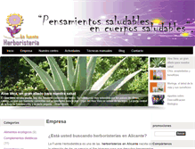 Tablet Screenshot of herboristeriaalicante.com